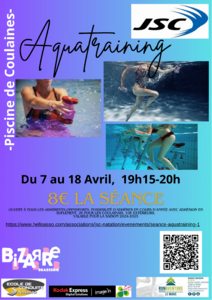 Affiche séances aquatraining avril 2025