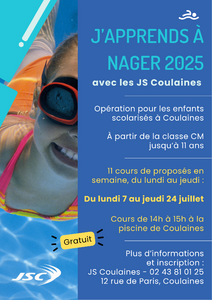 J'apprends à nager 2025